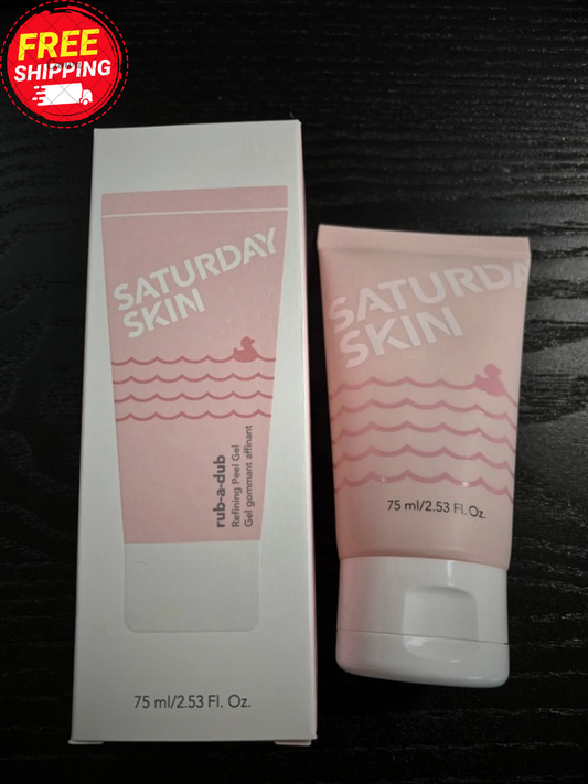 Saturday Skin Rub-A-Dub Refining Peel Gel Full Size 75ml/ 2.53Oz NIB SEALED