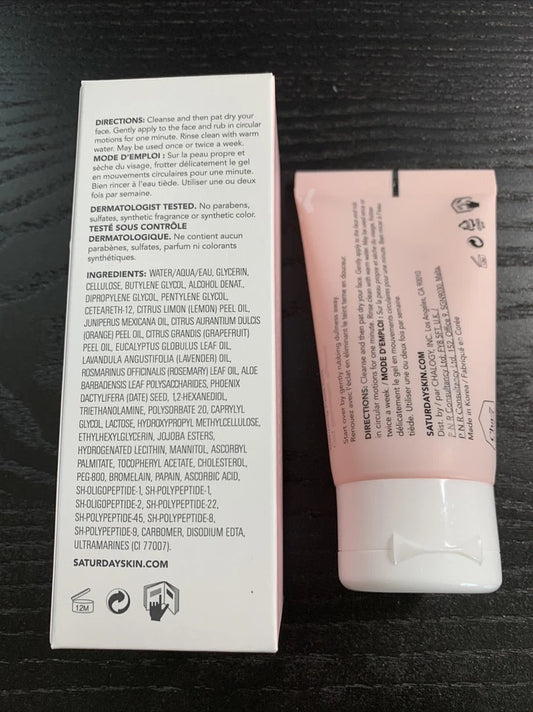 Saturday Skin Rub-A-Dub Refining Peel Gel Full Size 75ml/ 2.53Oz NIB SEALED