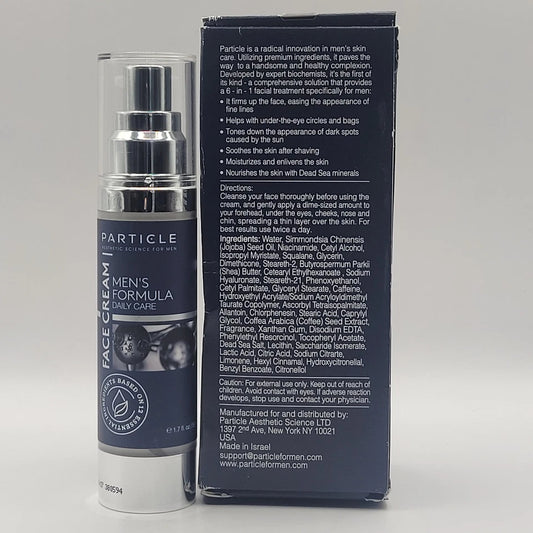 Particle FACE CREAM Men's Formula 6 in 1 Anti-Aging Moisturizer 1.7oz