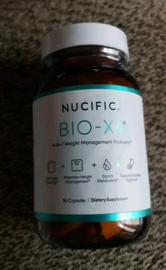 Nucific Bio-X4 4-in-1 Probiotic Digestive Weight Support 90 Caps