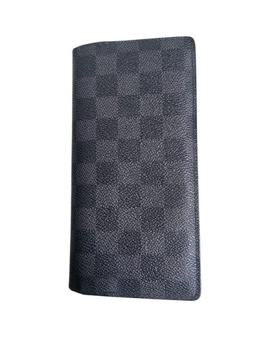 Louis Vuitton Damier Graphite Black Grey Leather Long Wallet