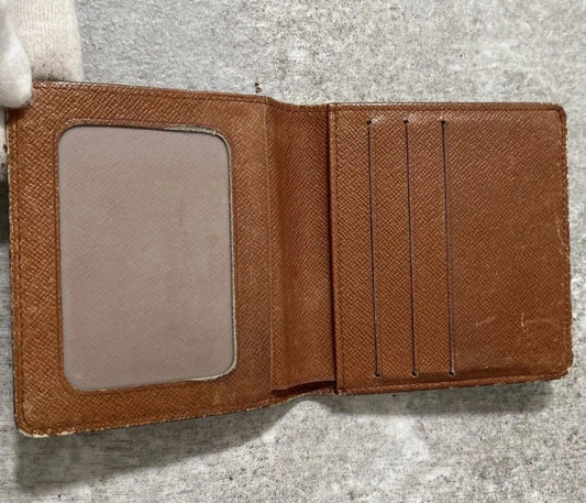 Louis Vuitton Monogram Portefeuille Marco Bifold wallet Leather rare Japan